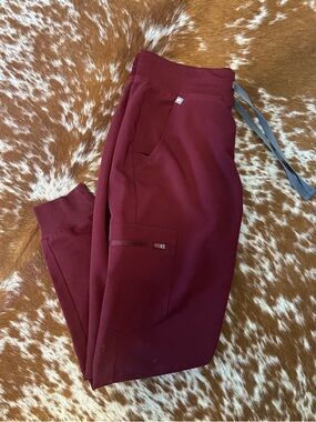 Fig Jogger Pants - Deep Wine Color